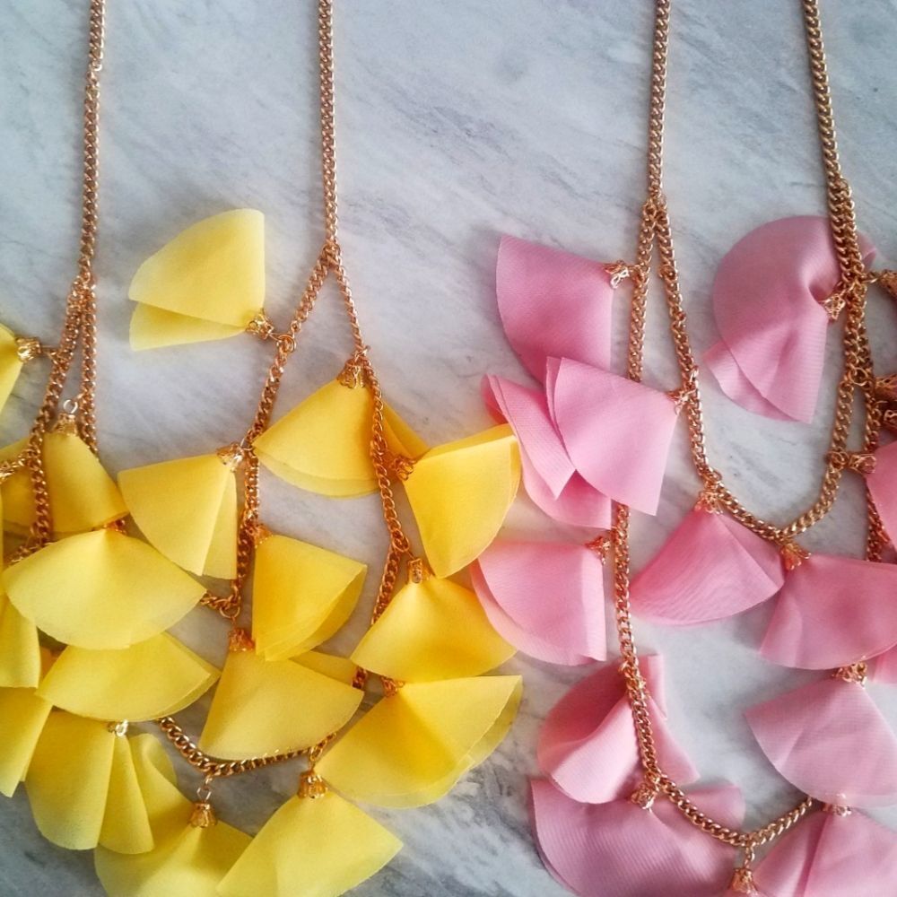 🌸 final | Versona | Bundle of (2) Flower Petal Necklaces | 15"